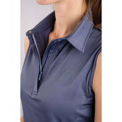 Montar Poloshirt Fiona Mouwloos Ocean Blue