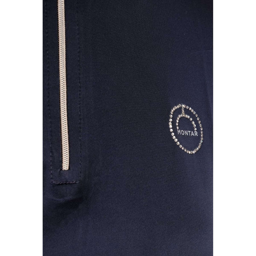 Montar Shirt Everly Crystal Logo Lange Mouwen Navy