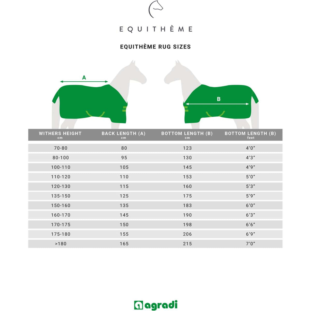 EQUITHÈME Regendeken Tyrex 600D Gerecycled 50g Groen