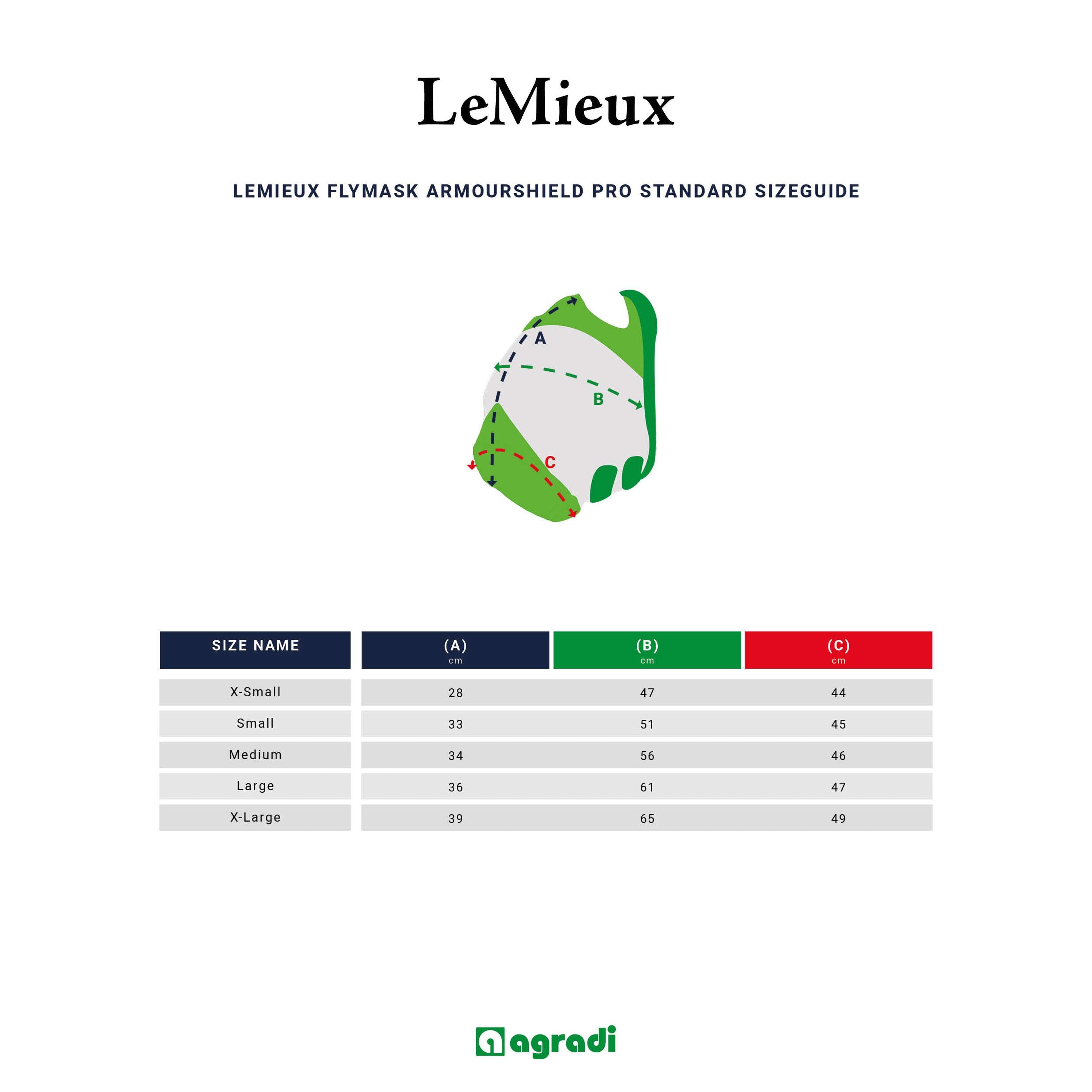 LeMieux Vliegenmasker ArmourShield Pro Standard Grijs