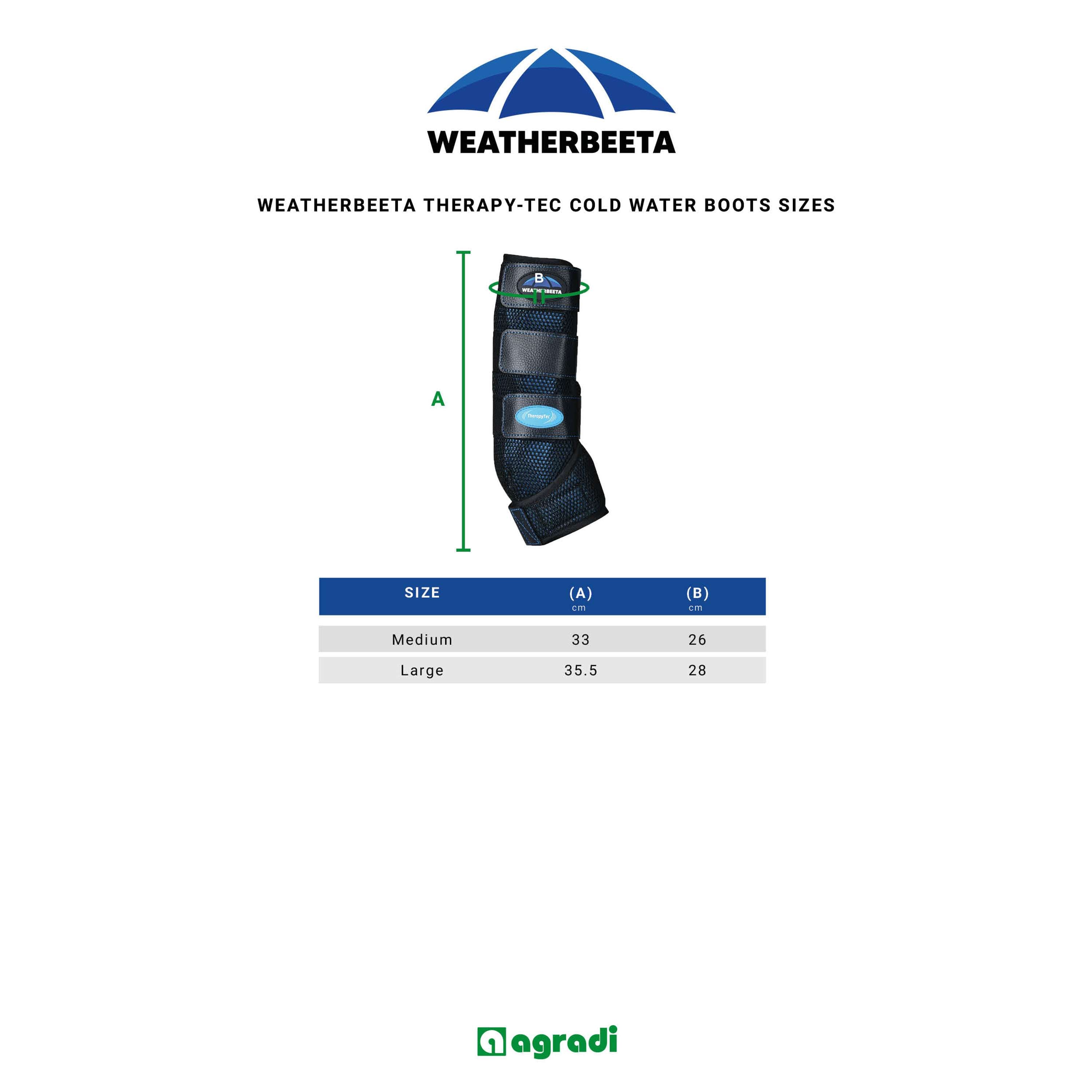 WeatherBeeta Ice Boots Therapy-Tec Cold Water Zwart/Blauw