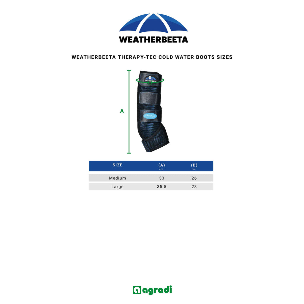 WeatherBeeta Ice Boots Therapy-Tec Cold Water Zwart/Blauw