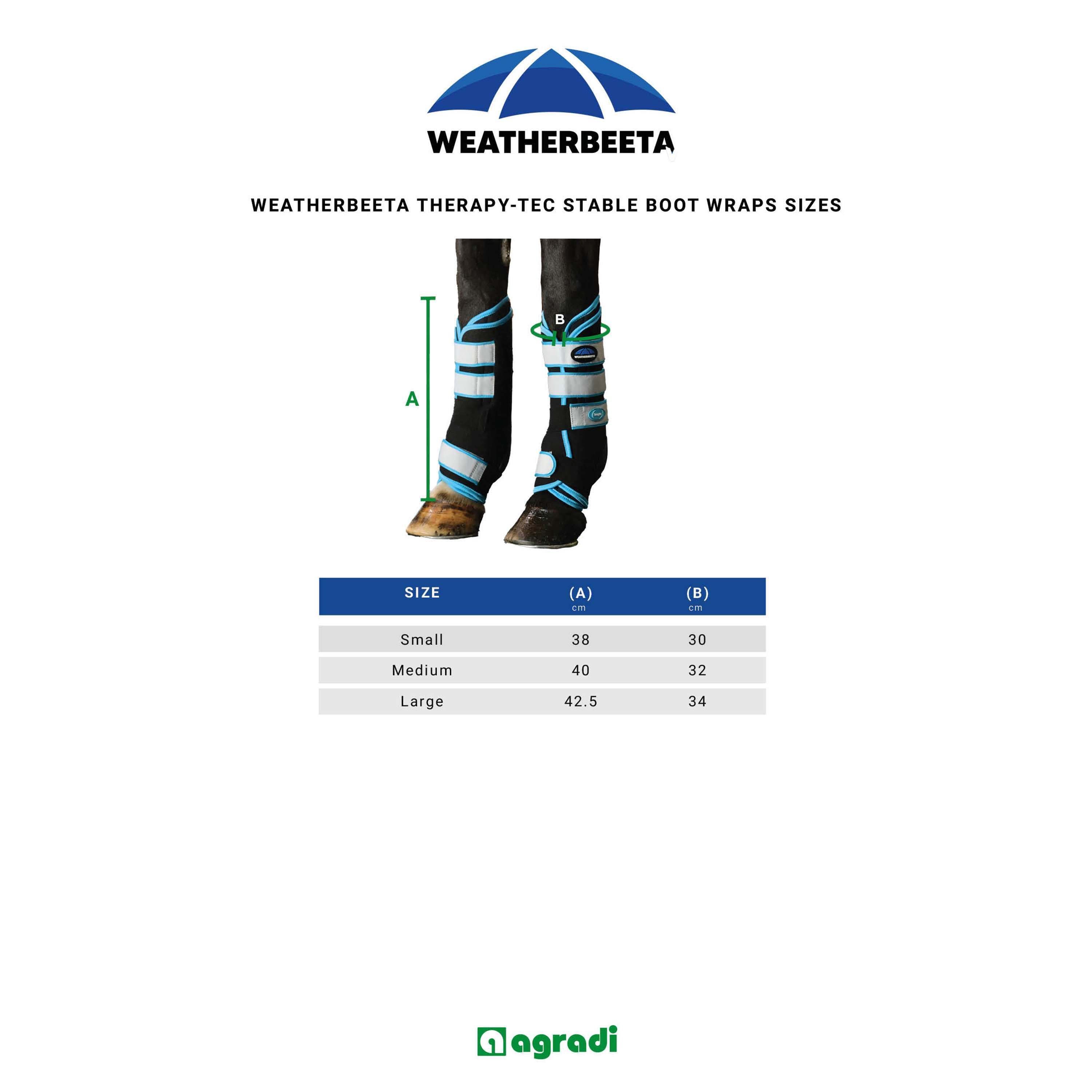 WeatherBeeta Wraps Therapy-Tec Stable Boot Zwart/Blauw