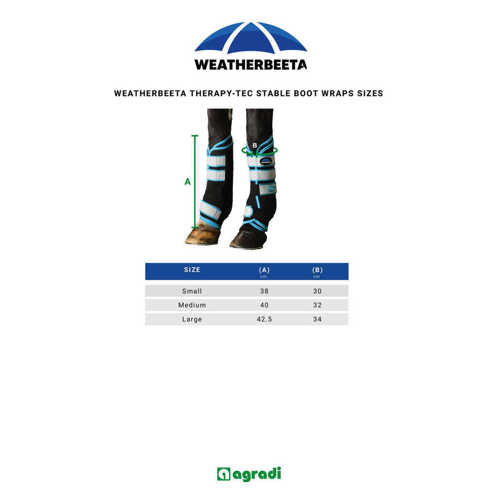 WeatherBeeta Wraps Therapy-Tec Stable Boot Zwart/Blauw