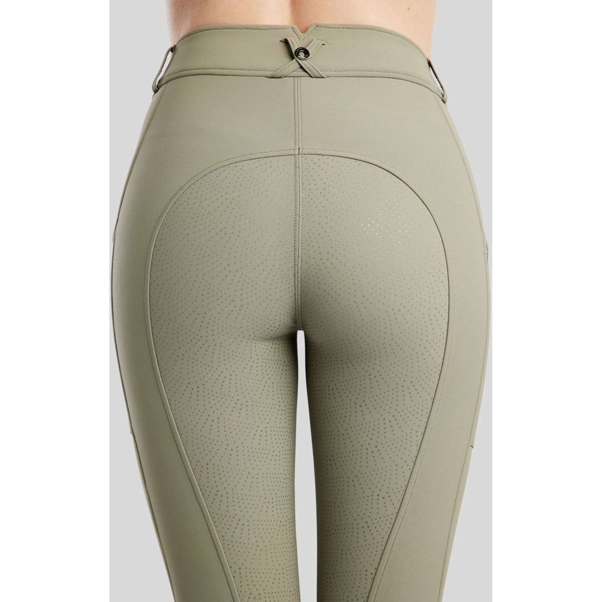 Montar Rijbroek Megan Full Grip Dusty Green