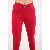 Montar Rijbroek Ess Megan Highwaist Full Grip Jester Red