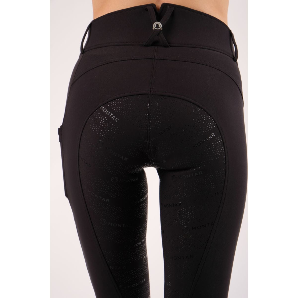 Montar Rijbroek Julie Highwaist Full Grip Zwart