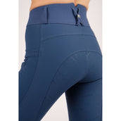 Montar Rijbroek Nola Highwaist Full Grip Middenblauw