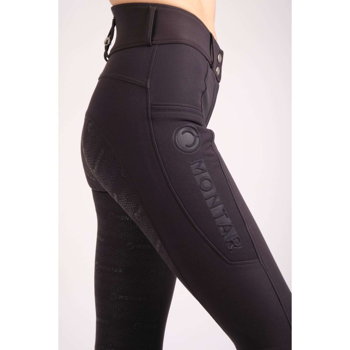 Montar Rijbroek Nola Highwaist Full Grip Zwart