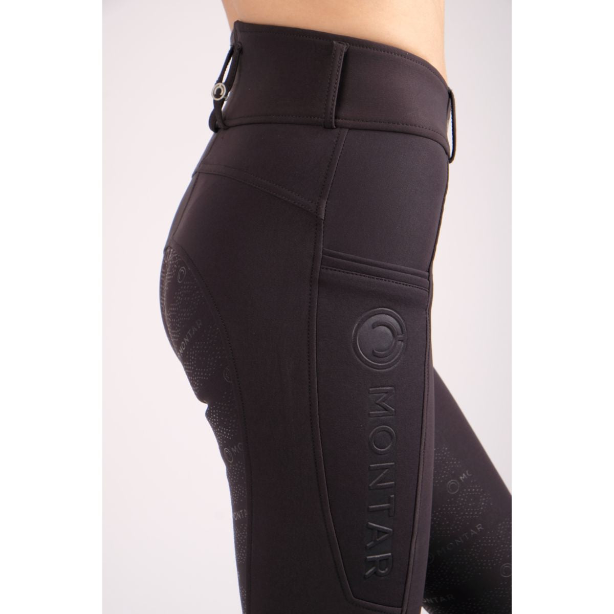 Montar Rijbroek Nola Highwaist Full Grip Zwart