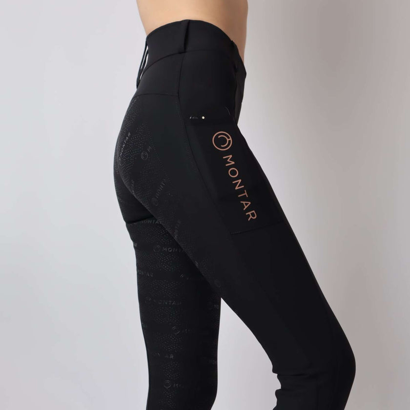 Montar Rijlegging Michelle Rosegold Logo Zwart Montar Rijlegging Michelle Rosegold Logo Zwart