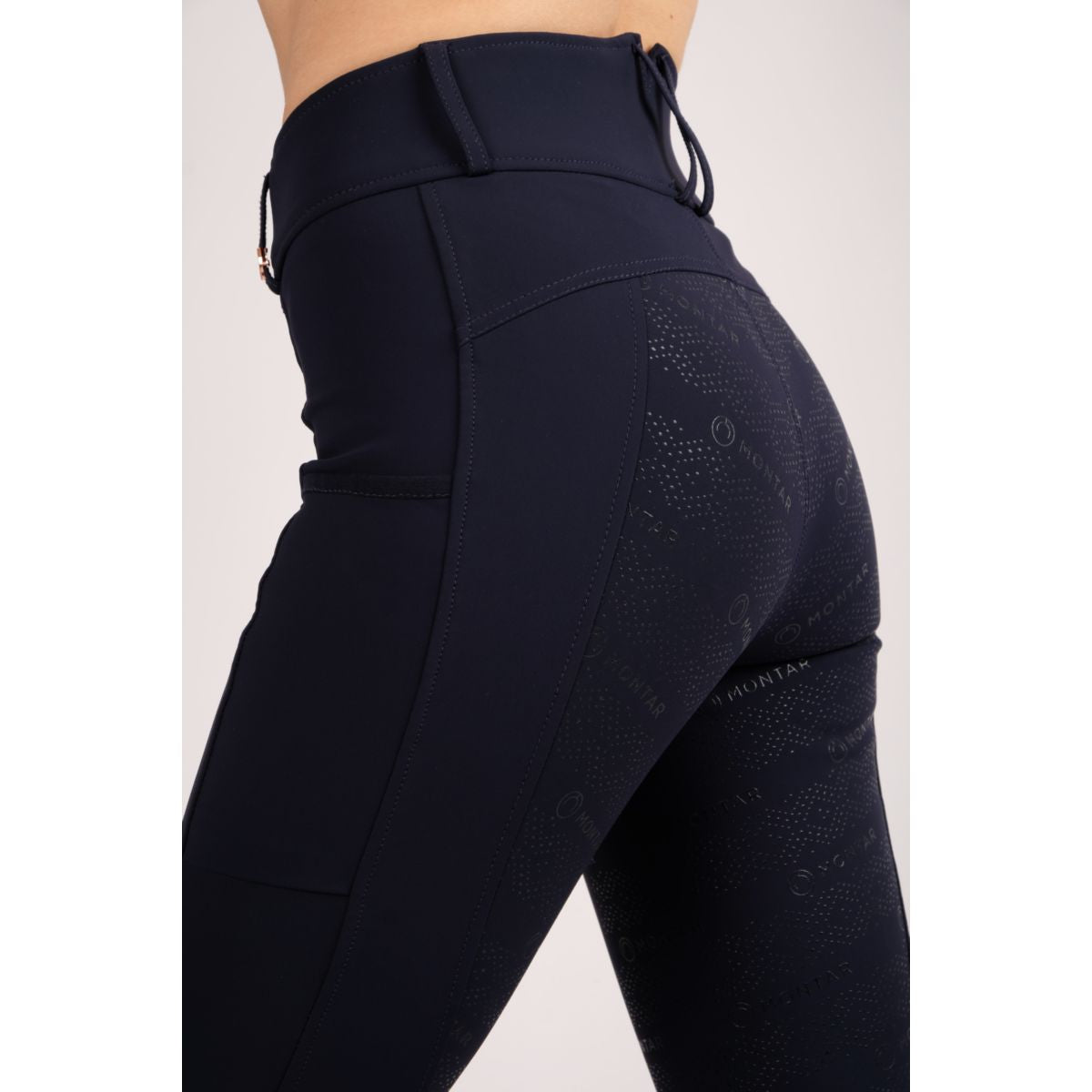 Montar Rijlegging Michelle Rosegold Logo Navy