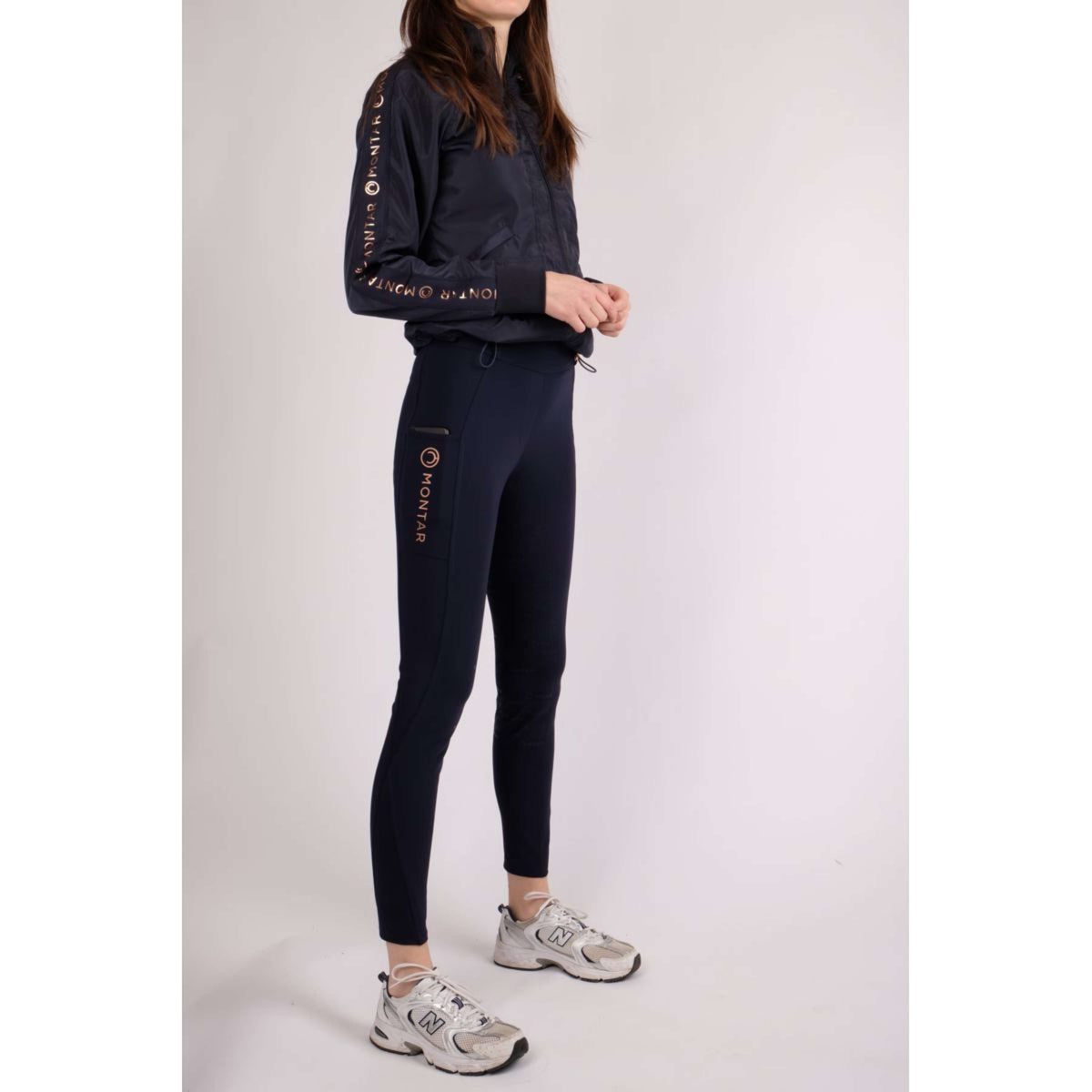 Montar Rijlegging Michelle Rosegold Logo Navy