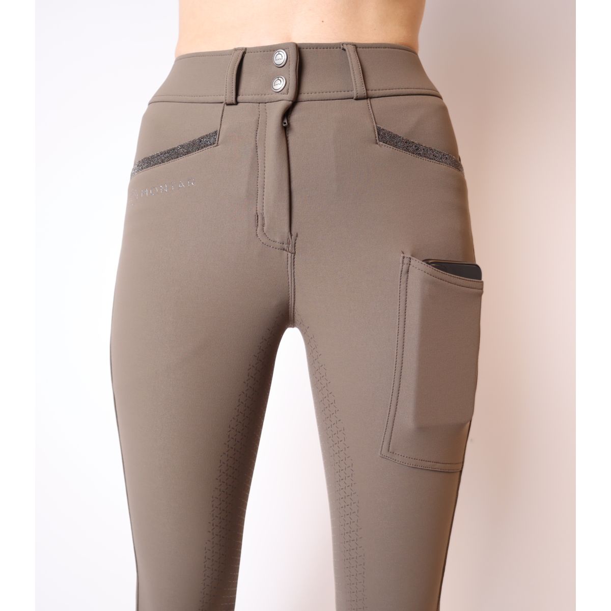 Montar Rijbroek Armani Highwaist Mud