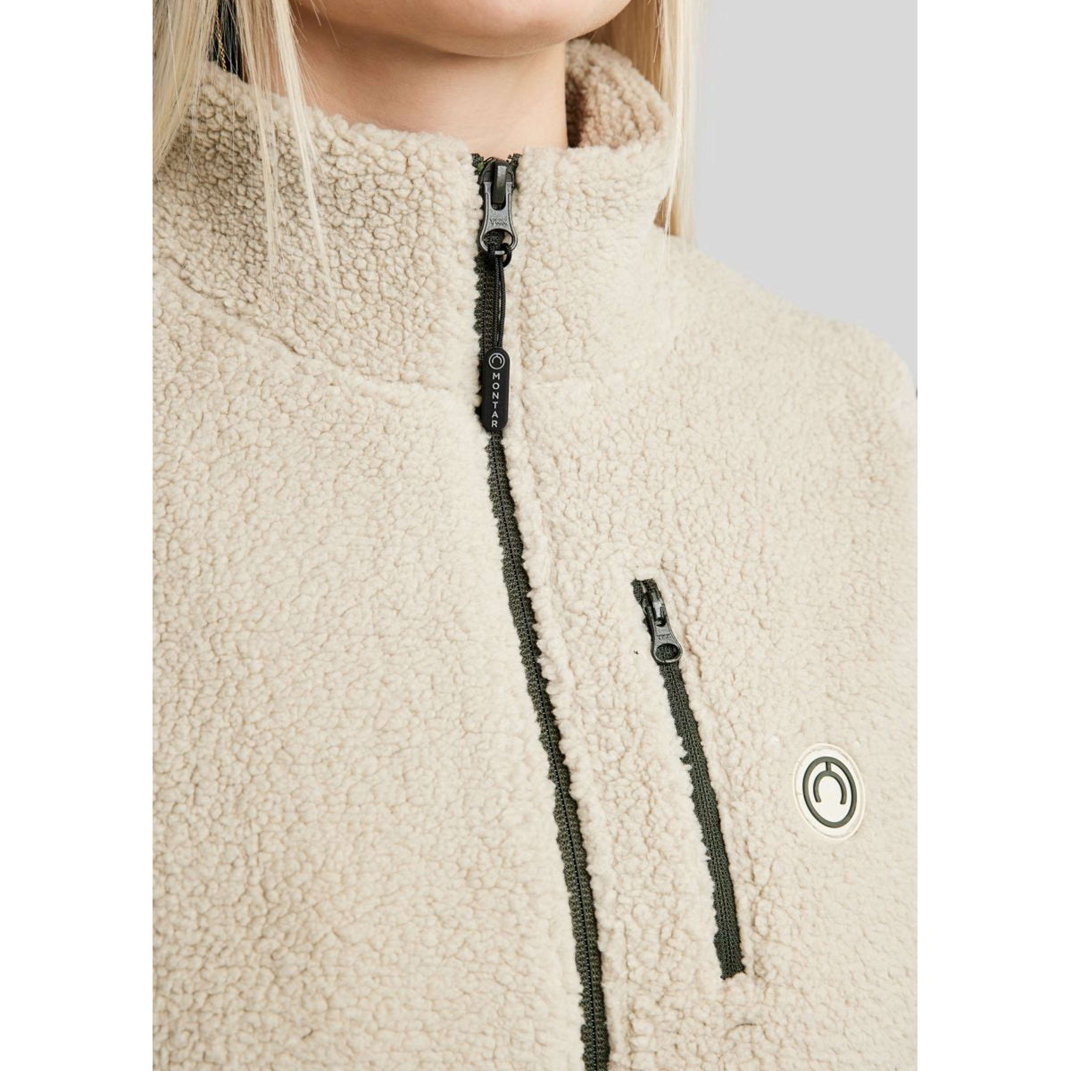 Montar Bodywarmer MoEbba Teddy Olive