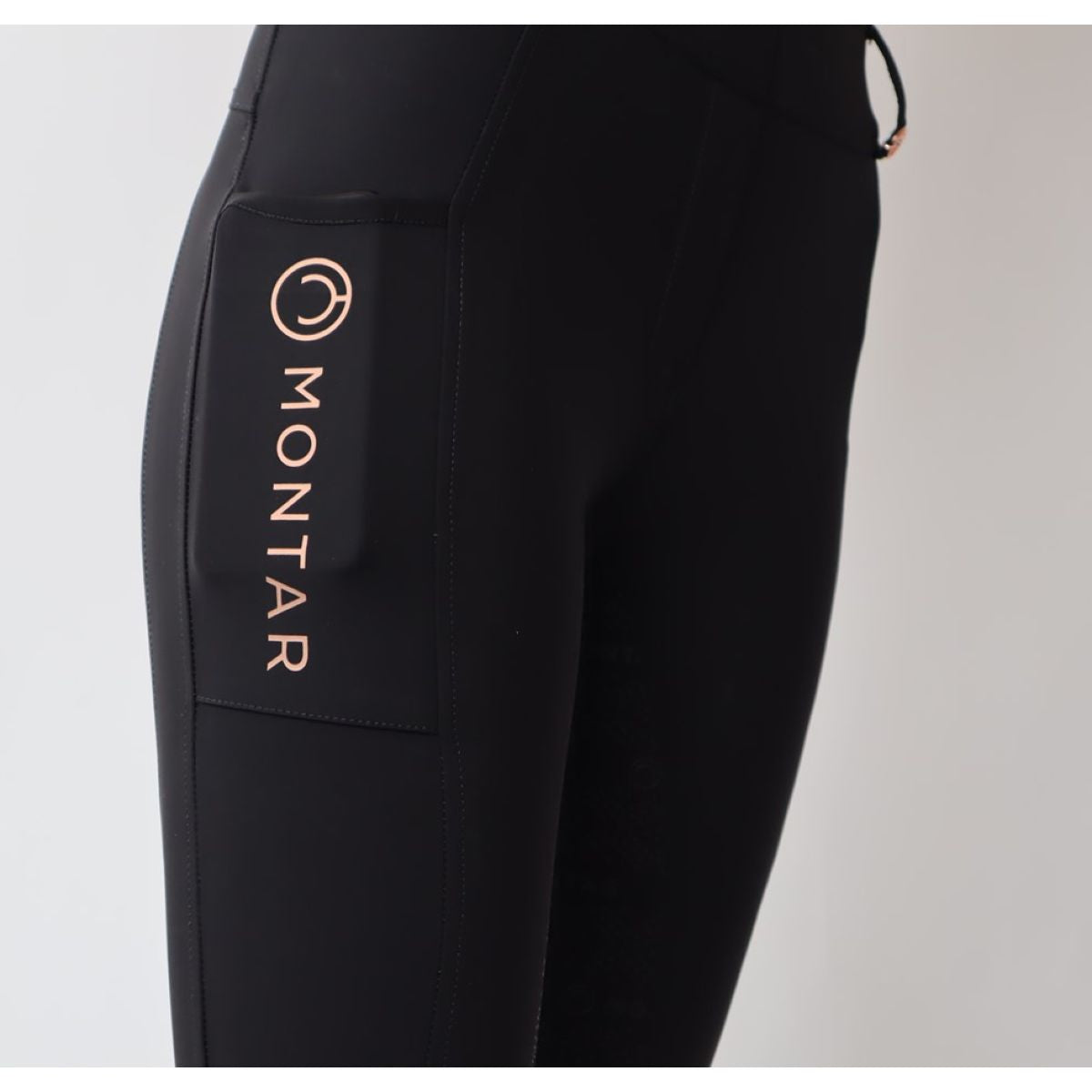 Montar Rijlegging Rosegold Logo Junior Zwart