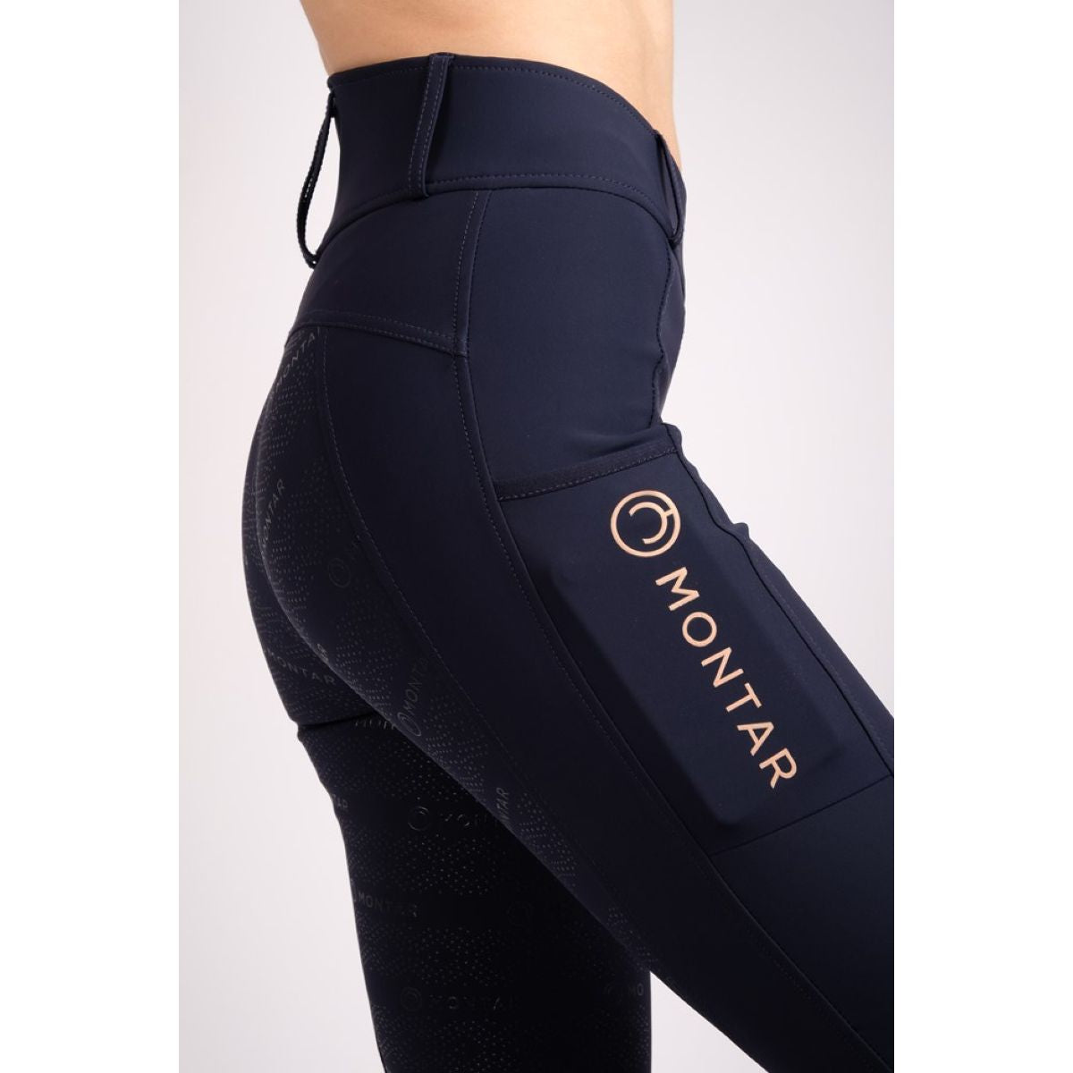 Montar Rijlegging Rosegold Logo Junior Navy