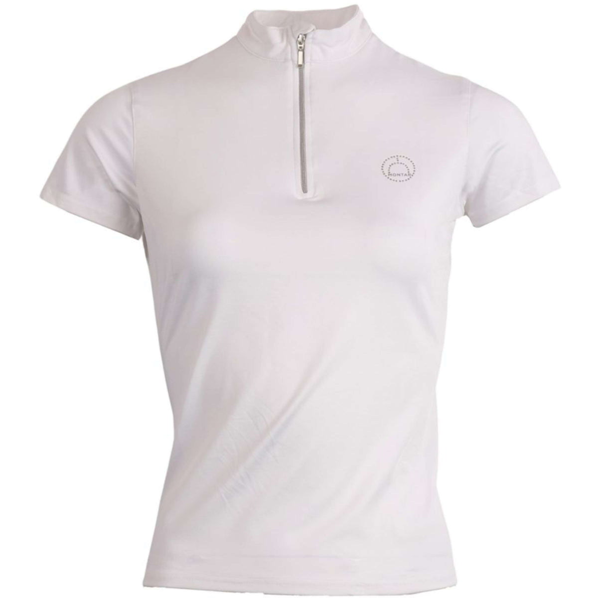 Montar Poloshirt Everly Crystal Logo Wit