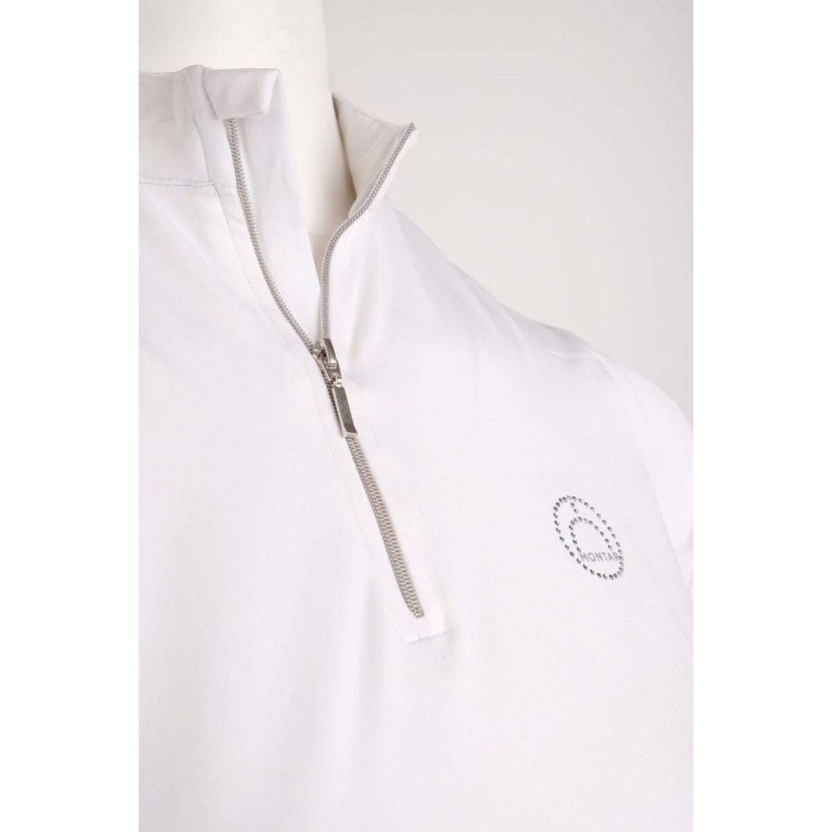 Montar Poloshirt Everly Crystal Logo Wit