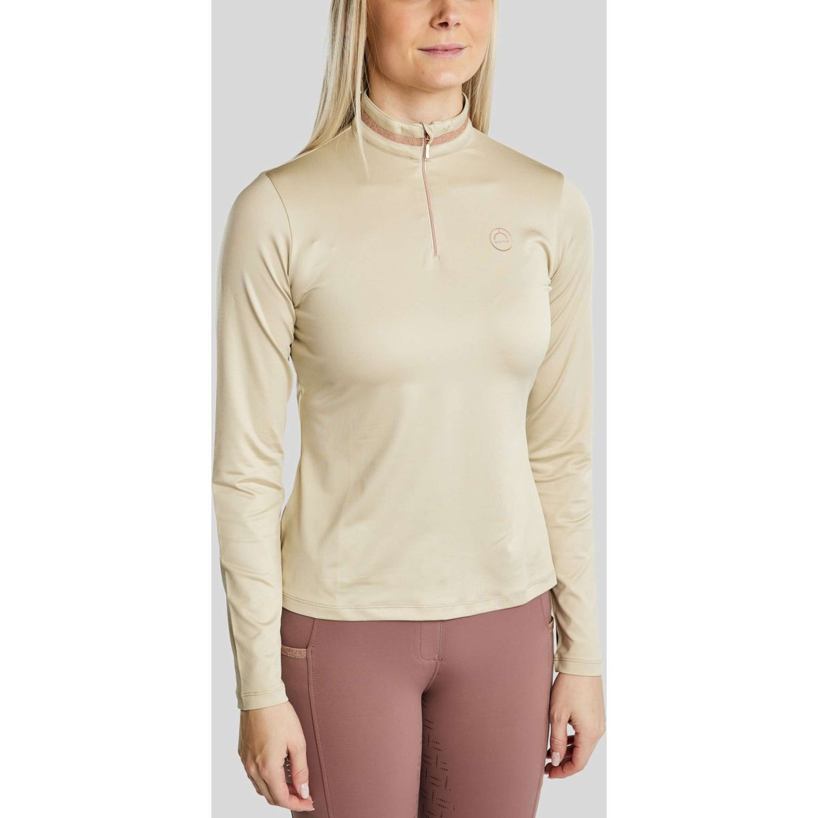 Montar Longsleeve MoGlenda Brushed Warm Light Grey