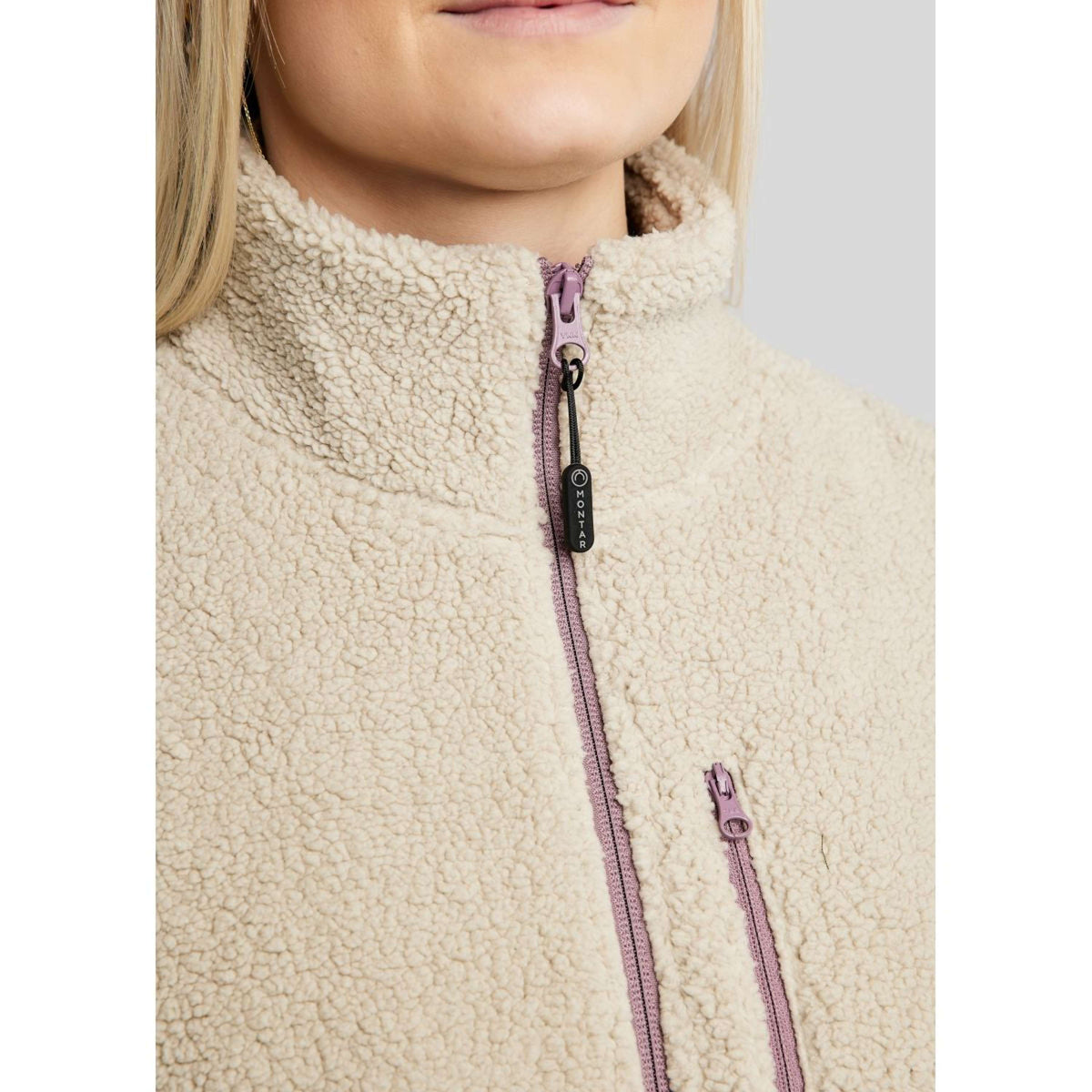 Montar Vest MoEbba Teddy Dusty Rose