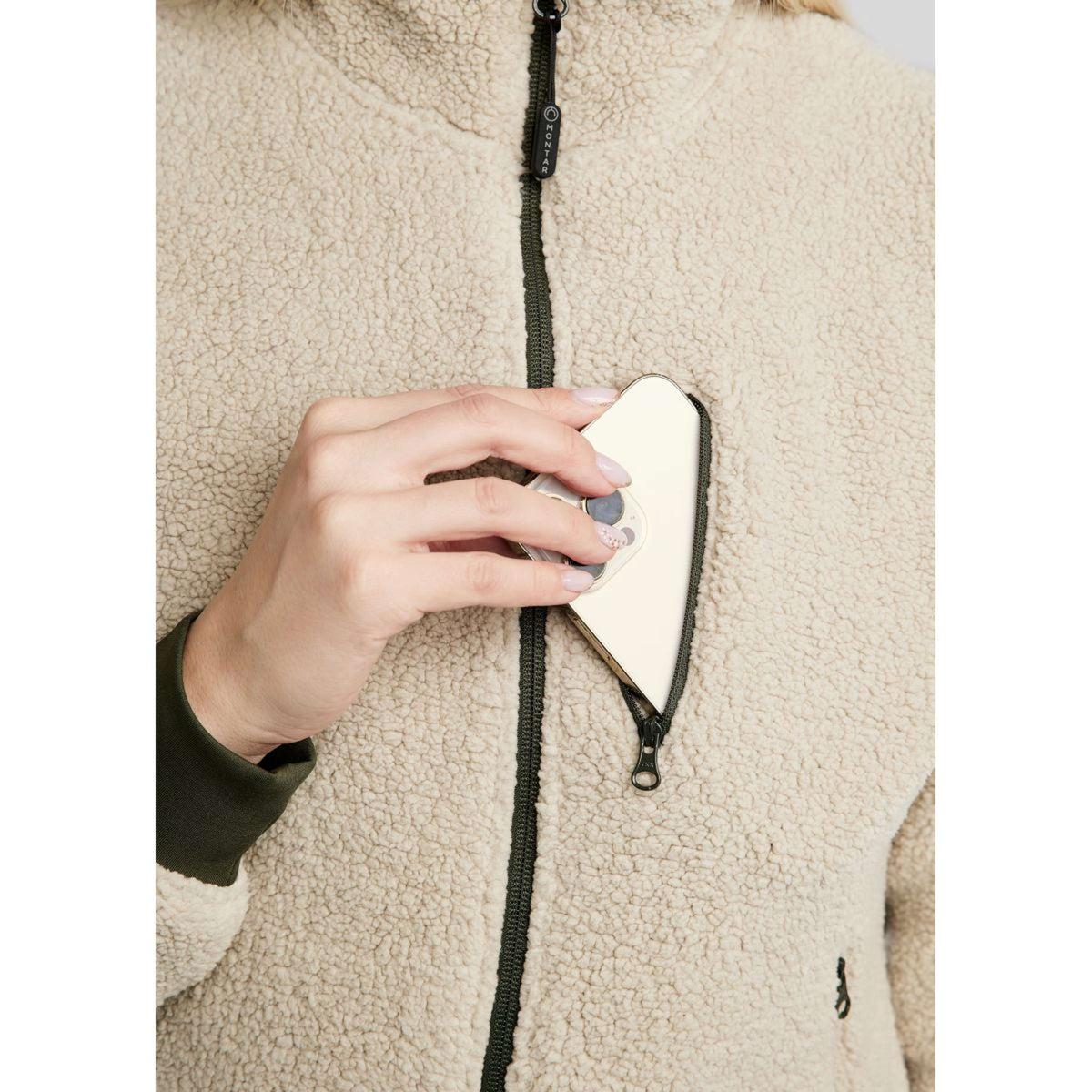 Montar Vest MoEbba Teddy Olive