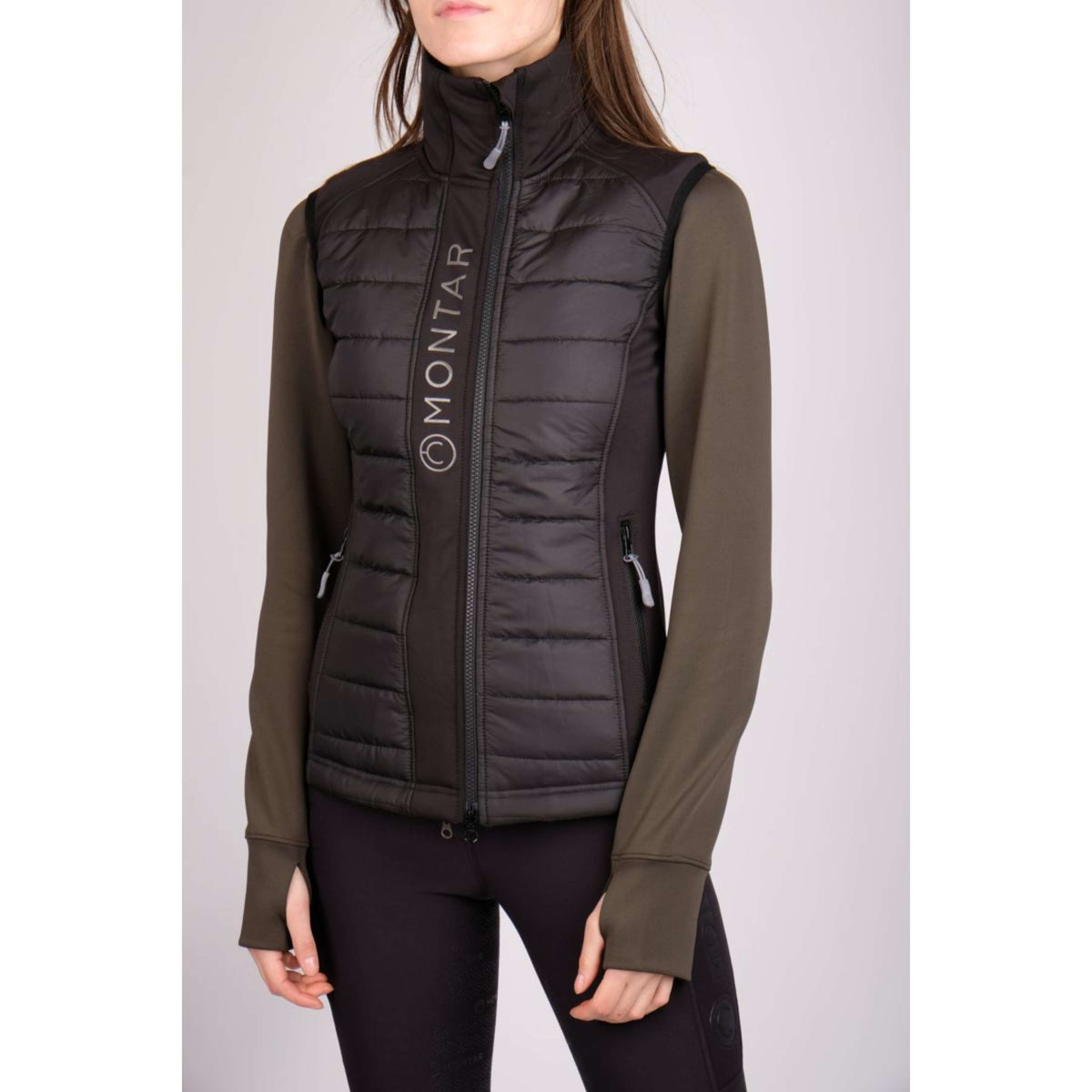 Montar Bodywarmer Emma Quilt Junior Zwart