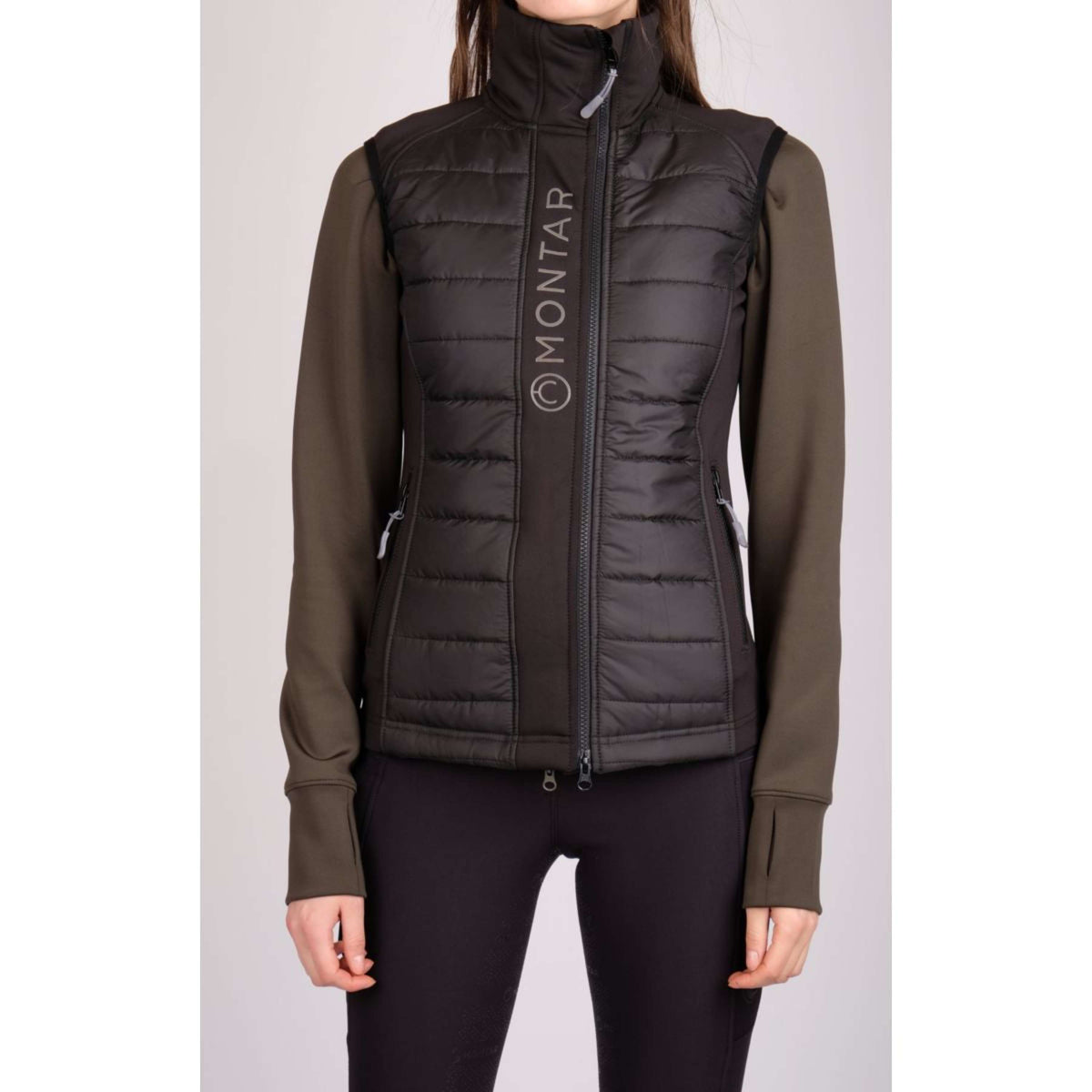 Montar Bodywarmer Emma Quilt Junior Zwart