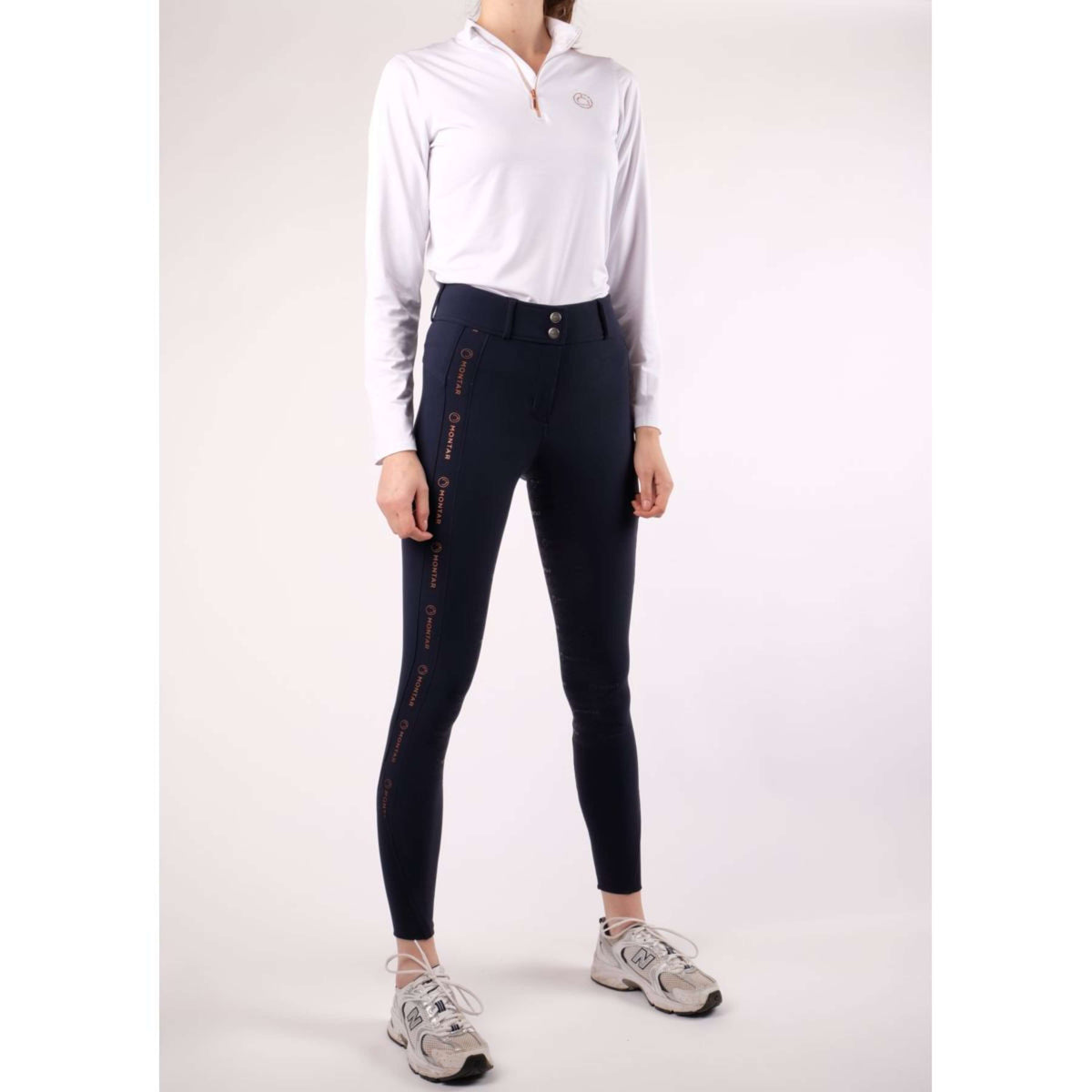 Montar Shirt Everly Rosegold Lange Mouwen Wit