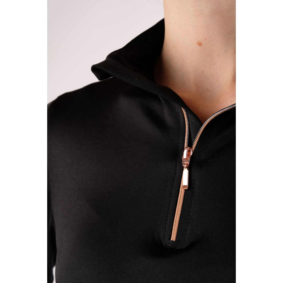 Montar Shirt Everly Rosegold Lange Mouwen Zwart