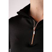 Montar Shirt Everly Rosegold Lange Mouwen Zwart