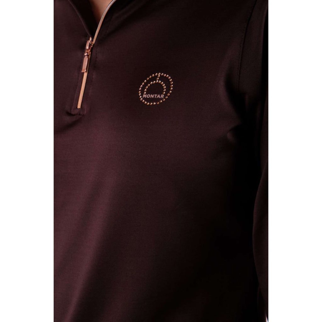 Montar Shirt Everly Rosegold Lange Mouwen Bruin