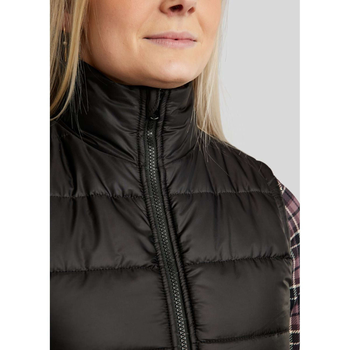 Montar Bodywarmer MoCheri Reversible Black Peony