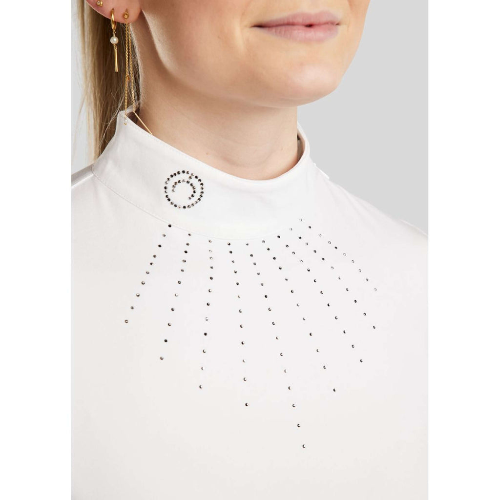 Montar Wedstrijdshirt MoEmilia Lange Mouwen Wit