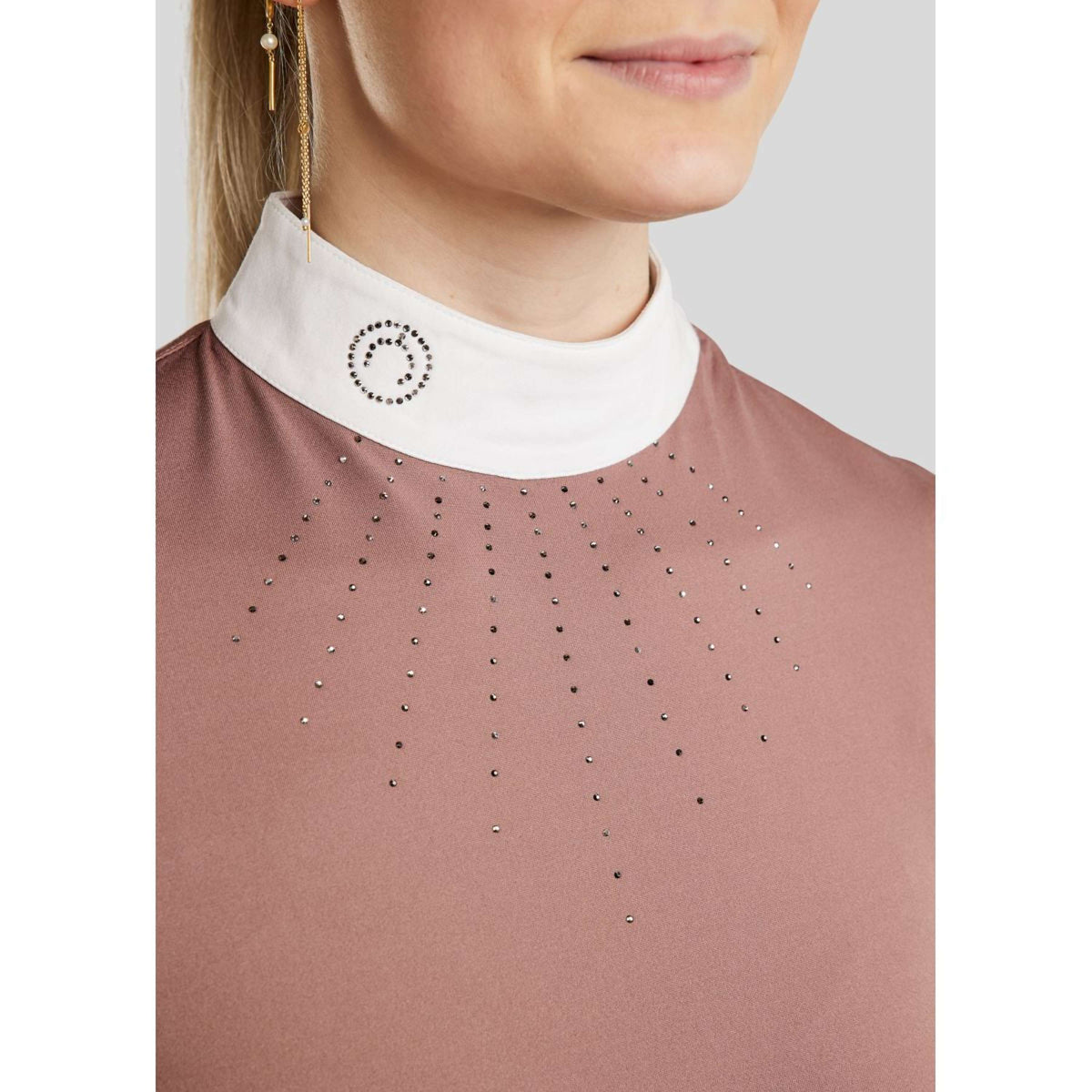 Montar Wedstrijdshirt MoEmilia Lange Mouwen Dusty Rose