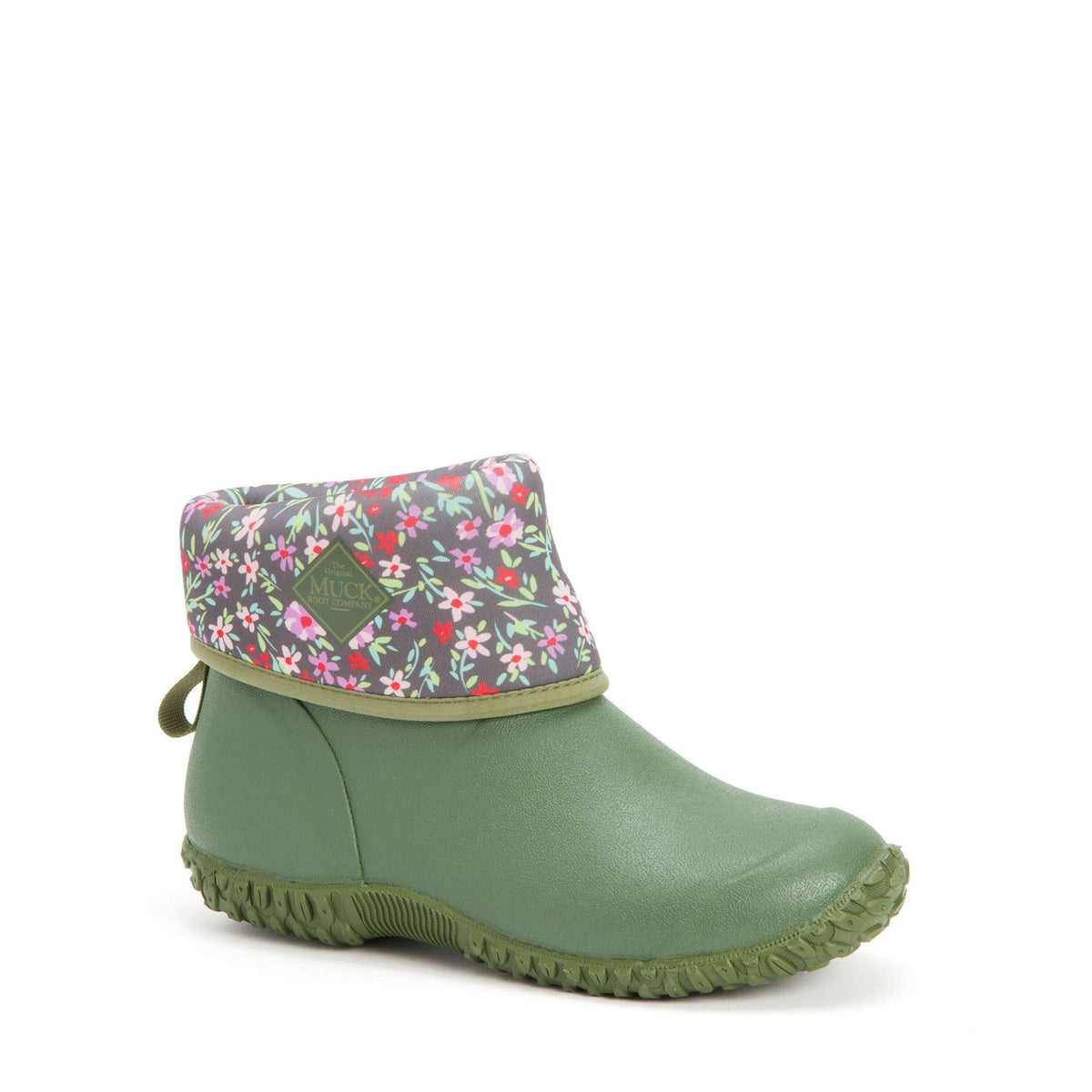 Muck Boot Muckster II Mid Dames Groen/Rozen Print