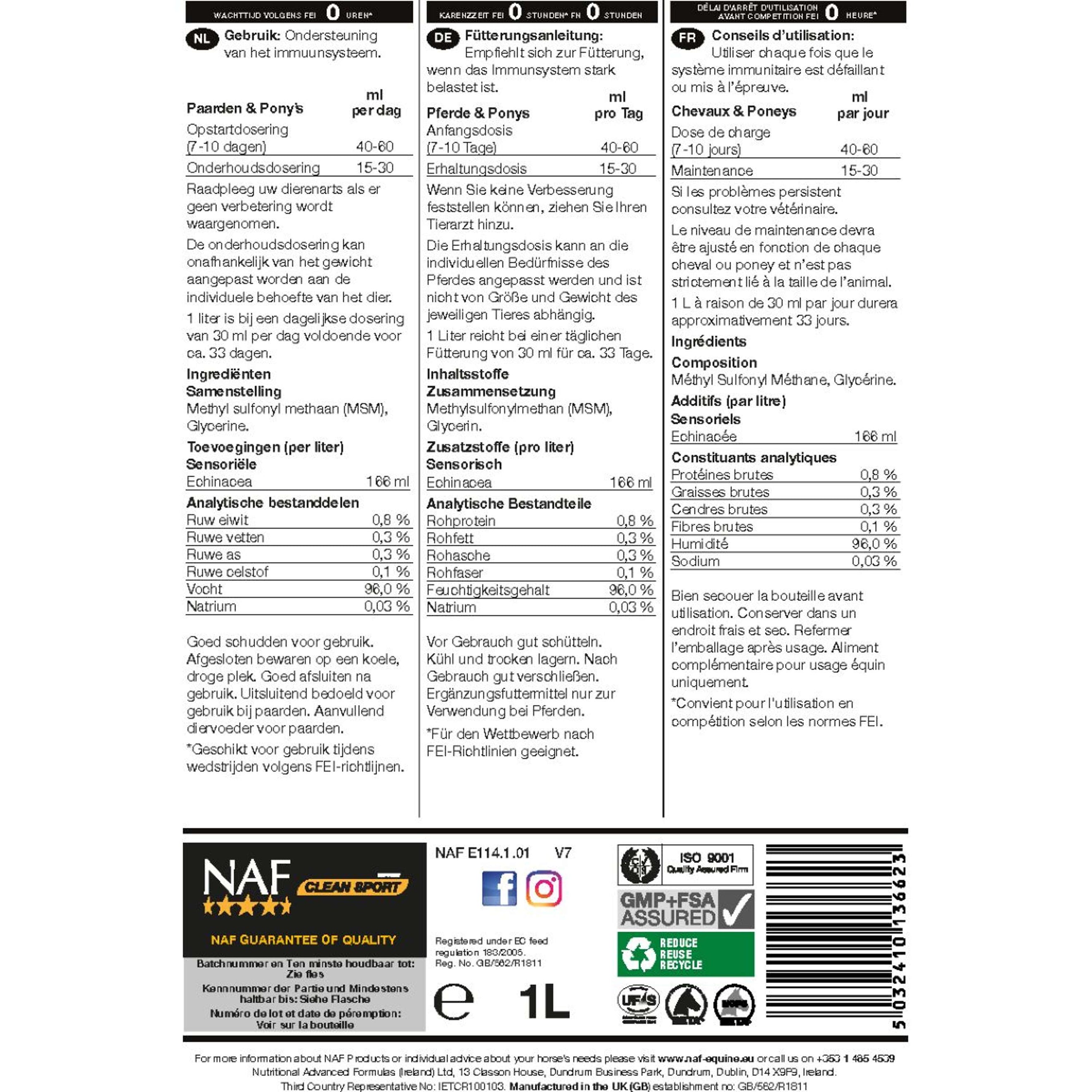 NAF Echinacea Plus Vloeibaar NAF Echinacea Plus Vloeibaar