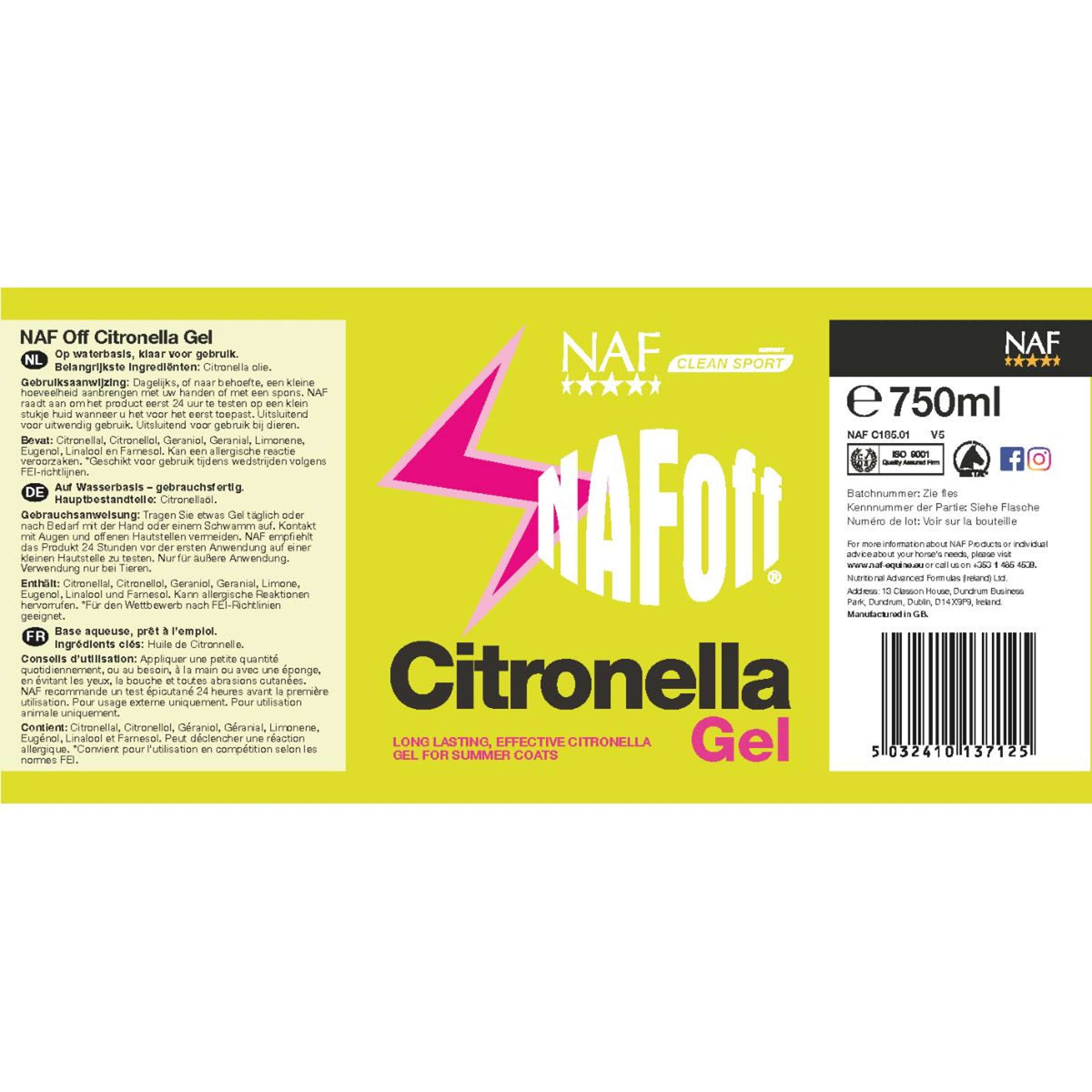 NAF Citronella Gel