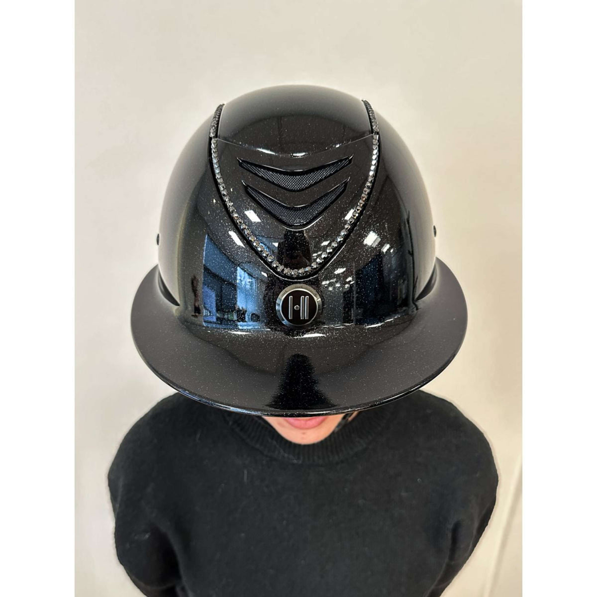 OneK Cap Avancé Lux Shimmer Black Swarovski Zwart