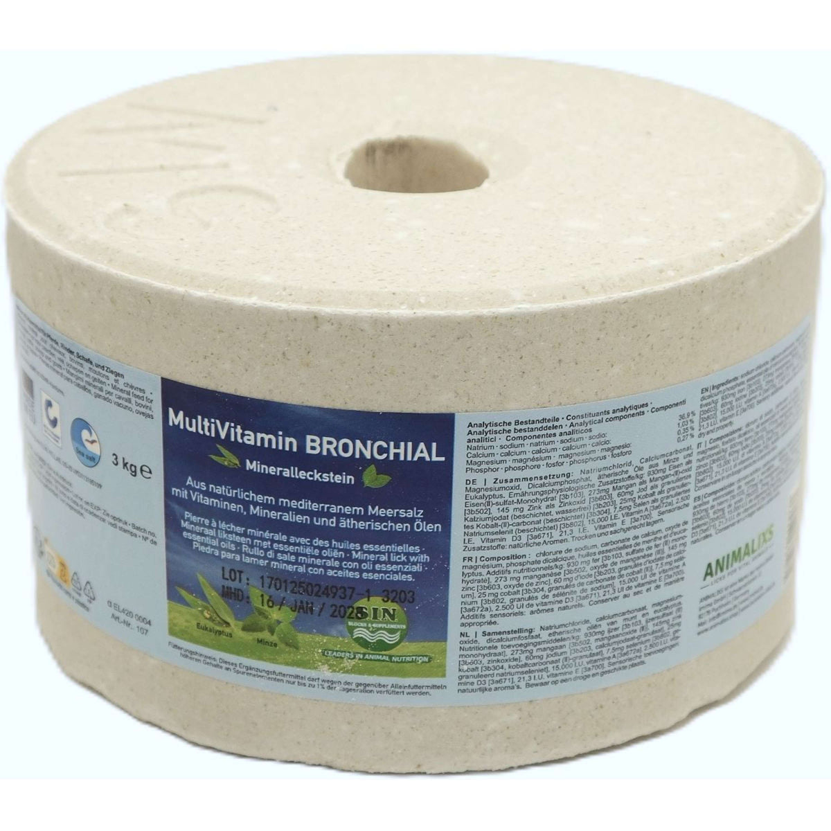 Animalixs Liksteen Multivitamine-Bronchial