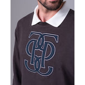 PS of Sweden Sweatshirt Carl Monogram Heren Donkergrijs