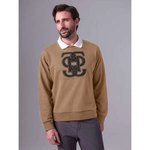 PS of Sweden Sweatshirt Carl Monogram Heren Camel