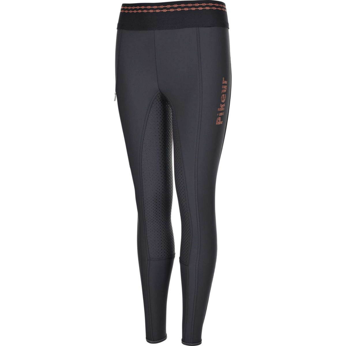 Pikeur Rijlegging Ida Athleisure Full Grip Kinderen Dark Shadow/Rosegold