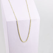 Ponytail&Co Ketting Platte Ovale Schakel Goud