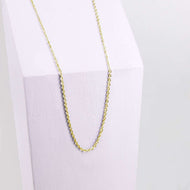 Ponytail&Co Ketting Platte Ovale Schakel Goud