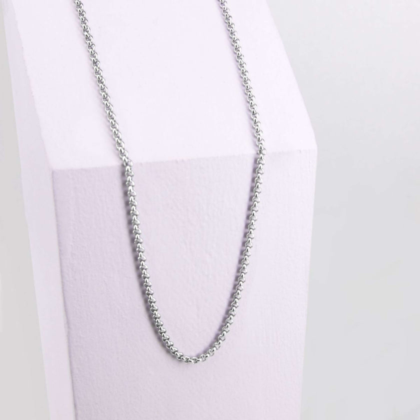 Ponytail&Co Ketting Luxe Ronde Schakel Staal