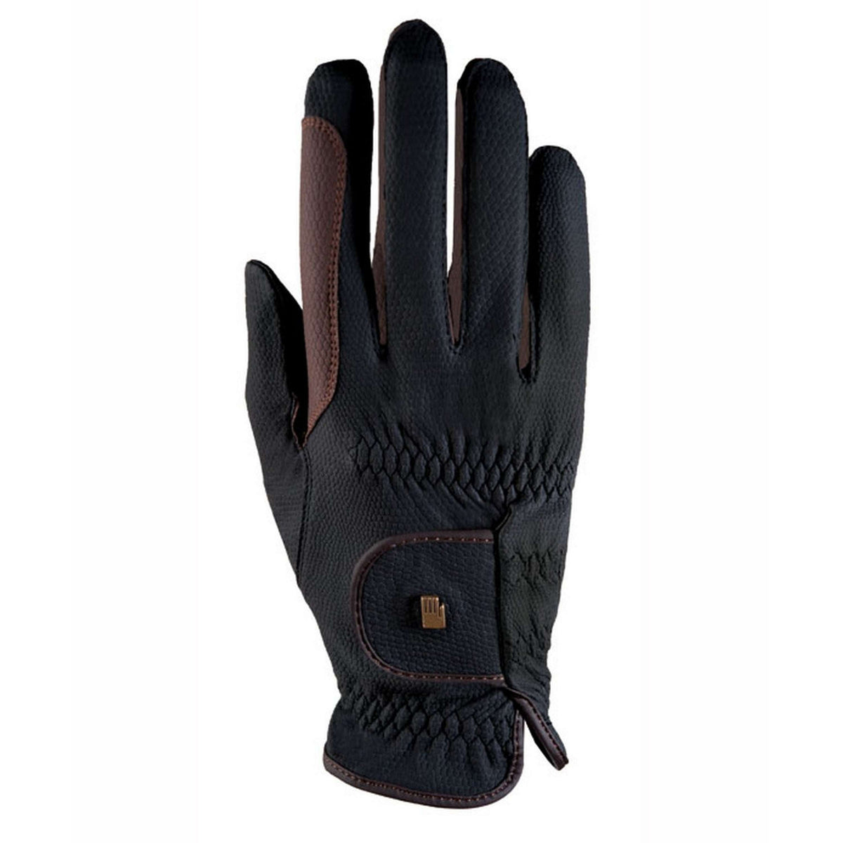 Roeckl Rijhandschoenen Grip Bicolor Winter Zwart/Mokka