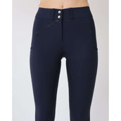 Rebel Rijbroek Highwaist Full grip Navy