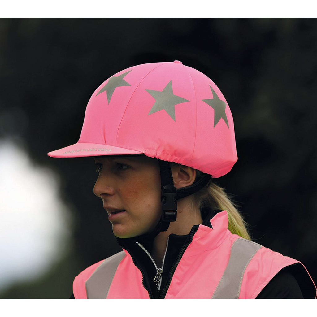 Equi-Flector by Shires Cap Cover Team Pink