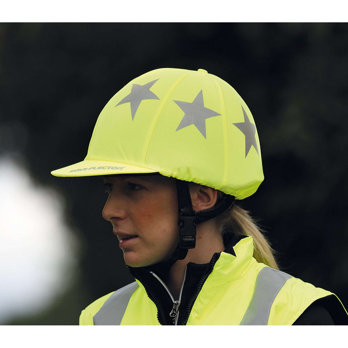 Equi-Flector Cap Cover Team Yellow